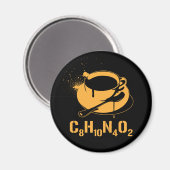 Koffie C8H10N4O2 Magneet (Voorkant / Achterkant)