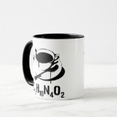 Koffie C8H10N4O2 Mok (Voorkant links)