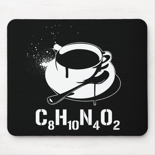 Koffie C8H10N4O2 Muismat (Voorkant)