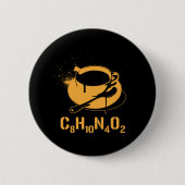 Koffie C8H10N4O2 Ronde Button 5,7 Cm (Voorkant)