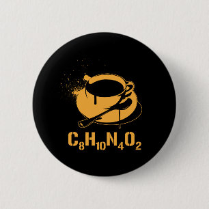 Koffie C8H10N4O2 Ronde Button 5,7 Cm