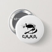 Koffie C8H10N4O2 Ronde Button 5,7 Cm (Voorkant /achterkant)