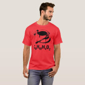Koffie C8H10N4O2 T-shirt (Voorkant volledig)
