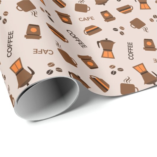 Koffie Cadeaupapier (Rol Hoek)