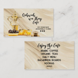 Koffie Cafe 3,5" x 2,0" Visitekaartje