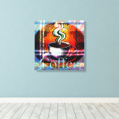 Koffie Cafe Java Canvas Afdruk (Insitu (Houten vloer))