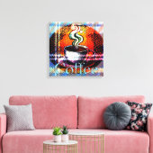 Koffie Cafe Java Canvas Afdruk (Insitu (Woonkamer))