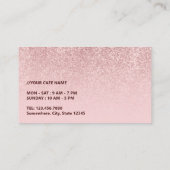 Koffie Cafe Modern Roos Gold Glitter Loyalty (Achterkant)