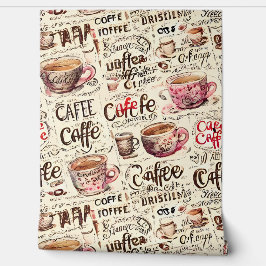 Koffie café winkel Wallpaper Behang