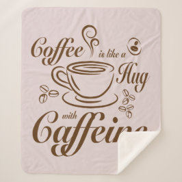 Koffie Cafeïne Knuffels kalm & gezellig voor koffi Sherpa Deken