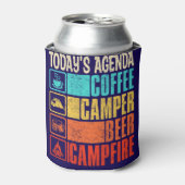 Koffie Camper Bier Kampvuur Blikjeskoeler (Blikje Voorkant)