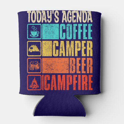 Koffie Camper Bier Kampvuur Blikjeskoeler (Achterkant)