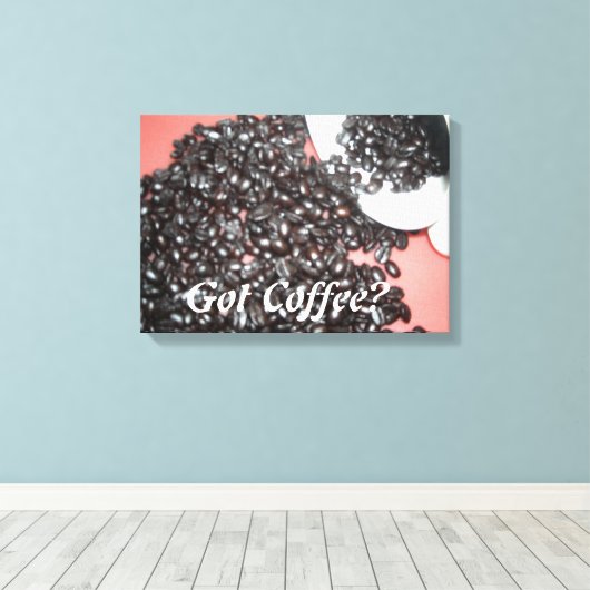 Koffie Canvas Afdruk (Insitu (Houten vloer))