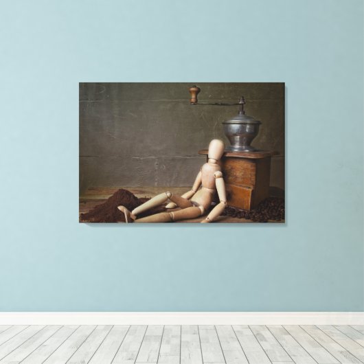 Koffie Canvas Afdruk (Insitu (Houten vloer))