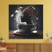 Koffie Canvas Afdruk (Insitu (Woonkamer))