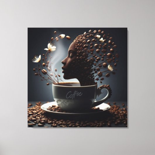 Koffie Canvas Afdruk (Voorkant)
