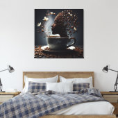Koffie Canvas Afdruk (Insitu (Slaapkamer))