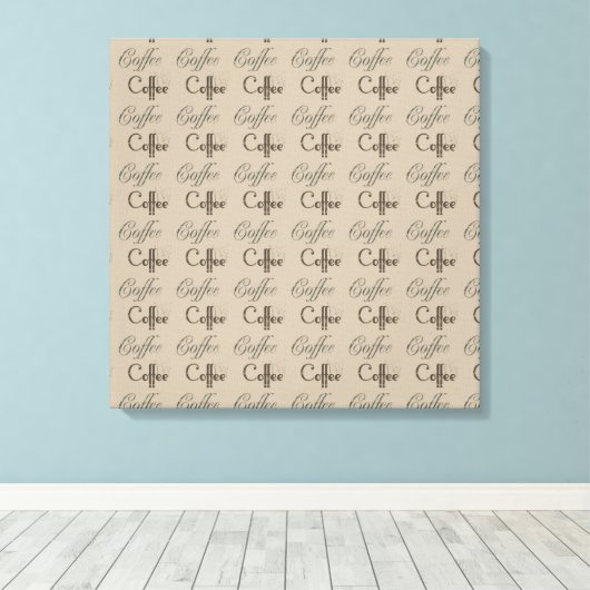 Koffie Canvas Afdruk (Insitu (Houten vloer))