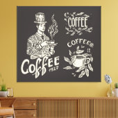  koffie canvas afdruk (Insitu (Woonkamer))