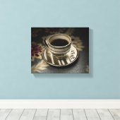 Koffie Canvas Afdruk (Insitu (Houten vloer))