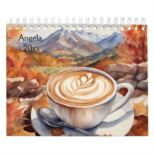 Koffie, Capaccino, Bergen Kalender (Hoes)