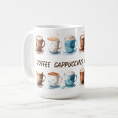 Koffie cappuccino cafe latte koffiemok (Voorkant links)