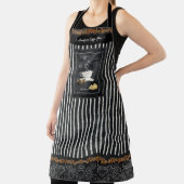 Koffie Cappuccino Latte Biscotti Cookies Jouw naam Schort (Insitu)