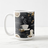 Koffie Cappuccino Mocha Typografie Art Decoupage Koffiemok (Links)