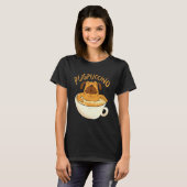 Koffie Cappuccino Pug T-shirt (Voorkant volledig)
