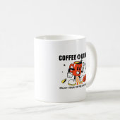 Koffie Cartoon Retro -1 Koffiemok (Voorkant rechts)