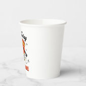 Koffie Cartoon Retro -3 Papieren Bekers (Links)