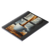 Koffie Cascade Art met Surreal Waterfall Flow Notitieboek (Linkerzijde)