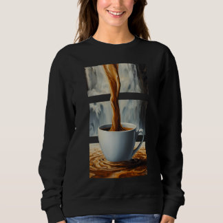 Koffie Cascade Art met Surreal Waterfall Flow Trui
