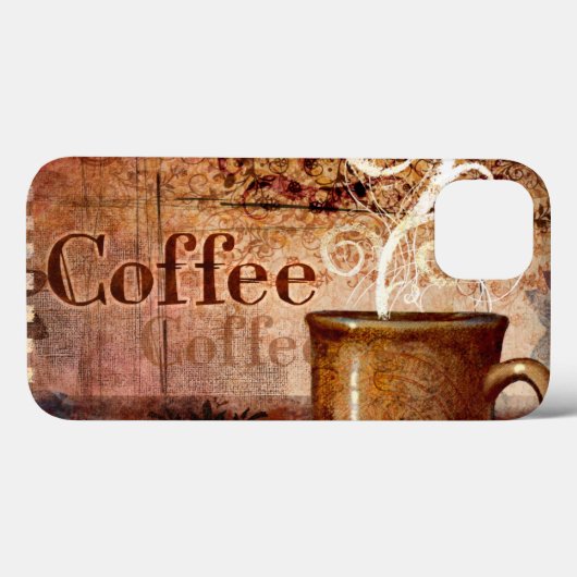 Koffie Case-Mate iPhone Case (Achterkant (horizontaal))