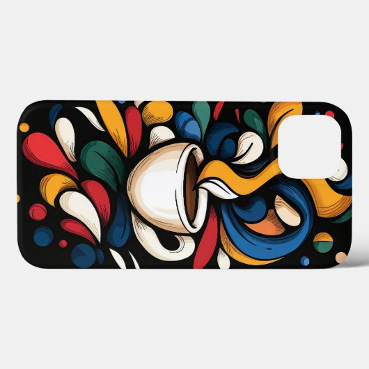 Koffie Case-Mate iPhone Case (Achterkant (horizontaal))