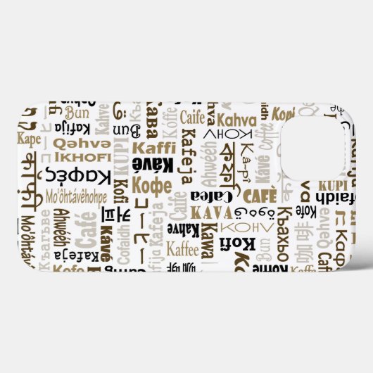 Koffie Case-Mate iPhone Case (Achterkant (horizontaal))