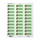 KOFFIE CAT LOUIS WAIN ART Return Address Labels (Full Sheet)