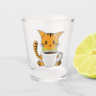 Koffie Cat Shotglass Shot Glas