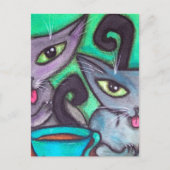 KOFFIE-CATS BRIEFKAART (Voorkant)
