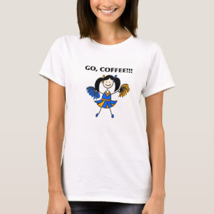 Koffie. Cheerleader T-Shirt (donker haar)