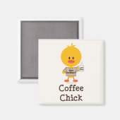 Koffie Chick Magnet (Voorkant / Achterkant)