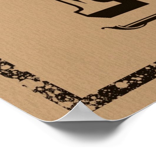 Koffie, chocolade, cowboys... poster (Hoek)