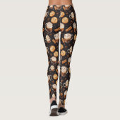 Koffie Chocolade en Cookies Leggings (Achterkant)