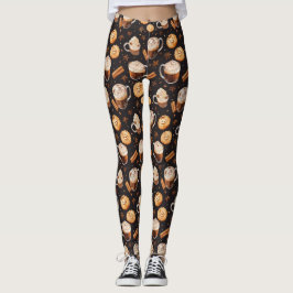Koffie Chocolade en Cookies Leggings