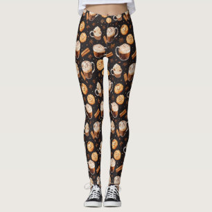 Koffie Chocolade en Cookies Leggings