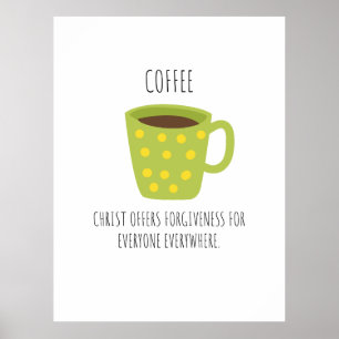 KOFFIE Christelijk ontwerp Poster