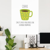 KOFFIE Christelijk ontwerp Poster (Thuiskantoor)