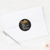 Koffie Christus biedt eerlijkheid kerstgeloof C Ronde Sticker (Envelop)