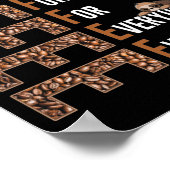 Koffie Christus biedt vergeving voor iedereen Poster (Hoek)