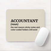 Koffie, cijfers en grappen - Funny Accountant Muismat (Met muis)
